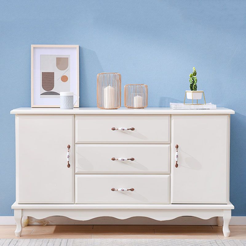 15.6-inch Width Coastal Dresser Solid Wood Storage Chest with 3/6 Drawers