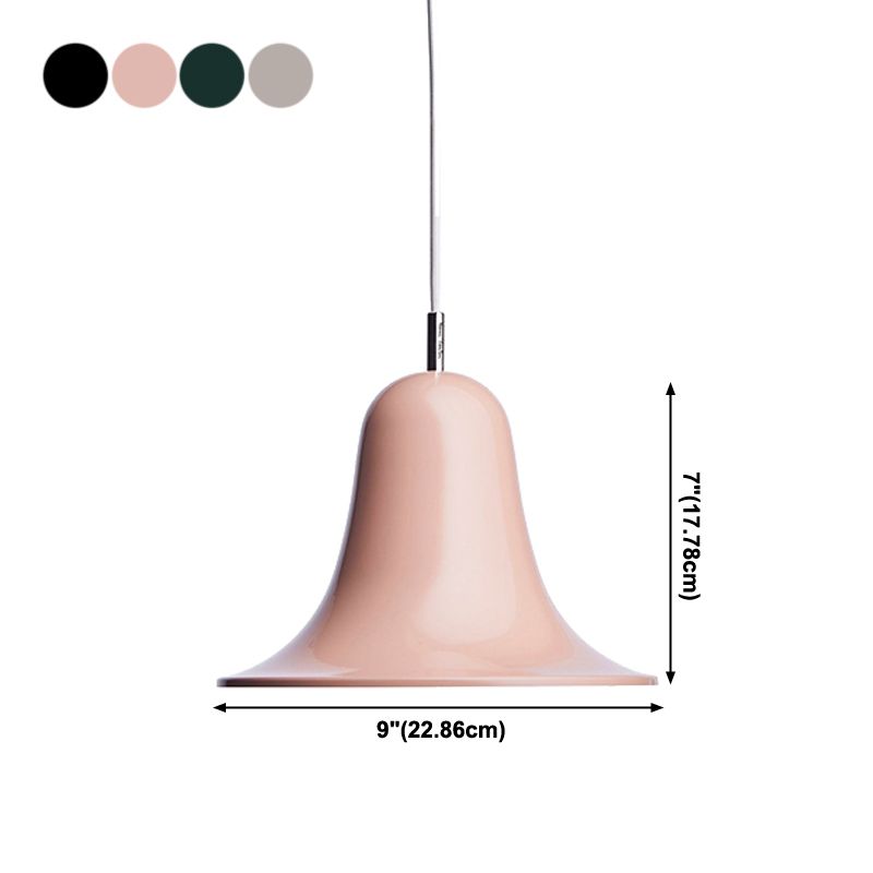 Forme de corne de style moderne Métal léger 1 lumière suspendue à la salle à manger