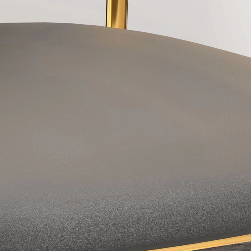 Metal Dinette Set with Gray Chairs 1/2/4/7 Pcs Glam Dining Table Set