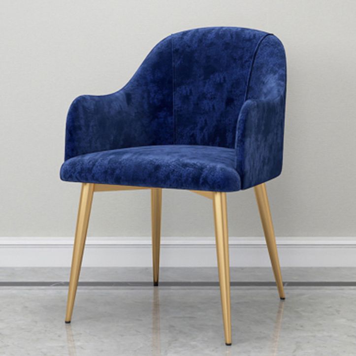 Chaise de salle à manger en métal de style scandinave, chaise à oreilles décontractée pour café