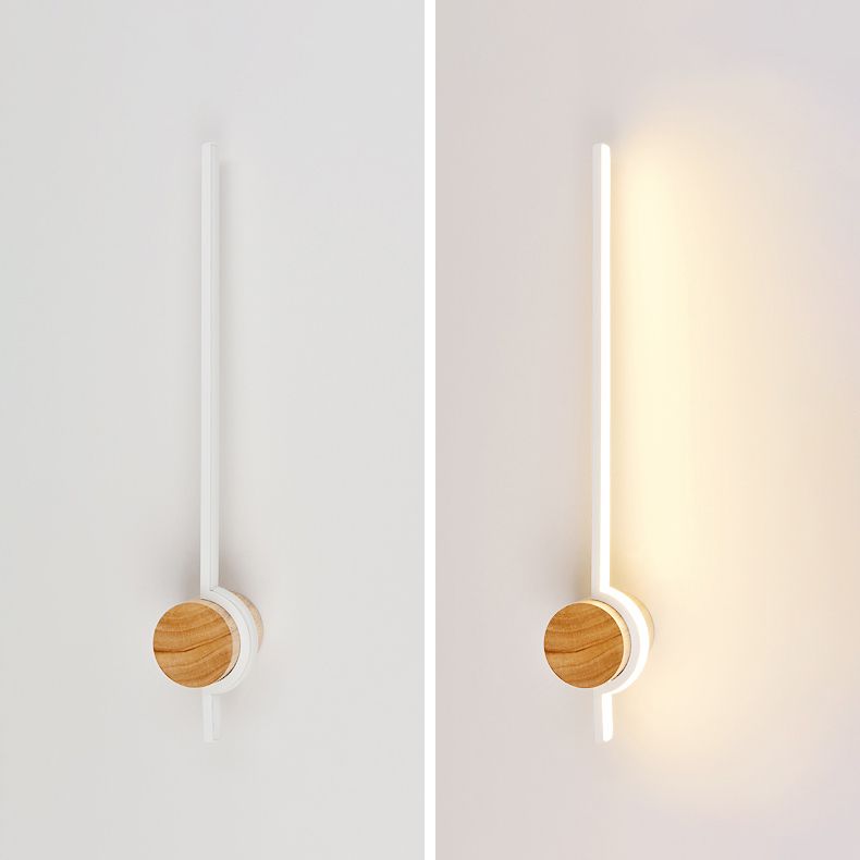 1 Light Metal Linear Wall Lighting Modern Simple Style Wall Mounted Light Fixture