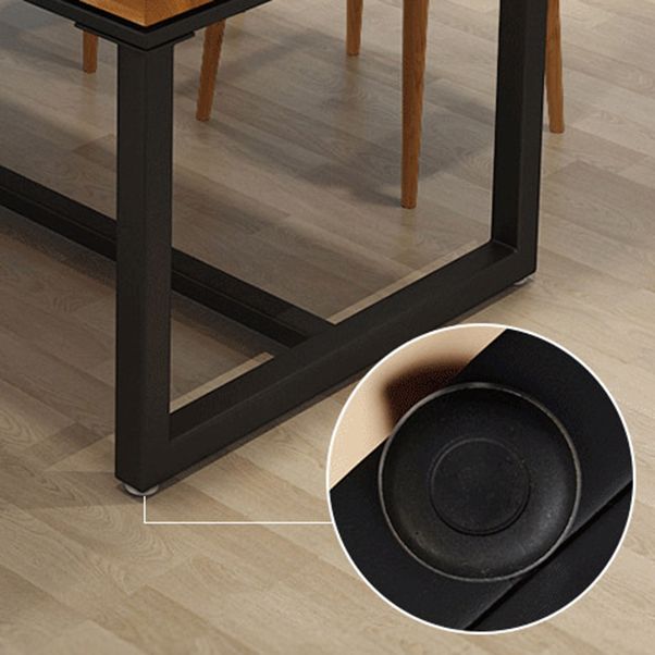 Industrial Sled Dining Table Set 1/2/5 Pieces Solid Wood Dinette Set for Shop