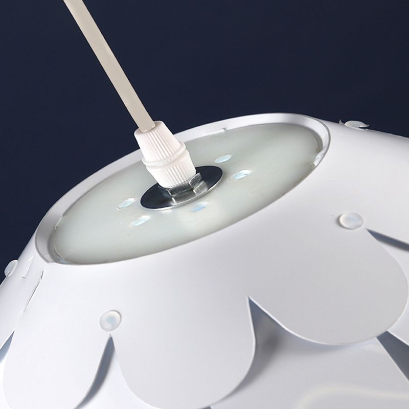 Lámpara de suspensión de techo de piña estilo acrílico blanco acrívico accesorio de luz colgante