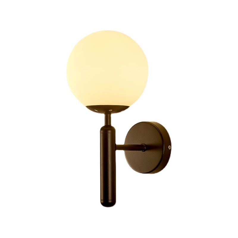 Modern Style Ball Wall Mounted Lamps Glass 1 Light Wall Sconces