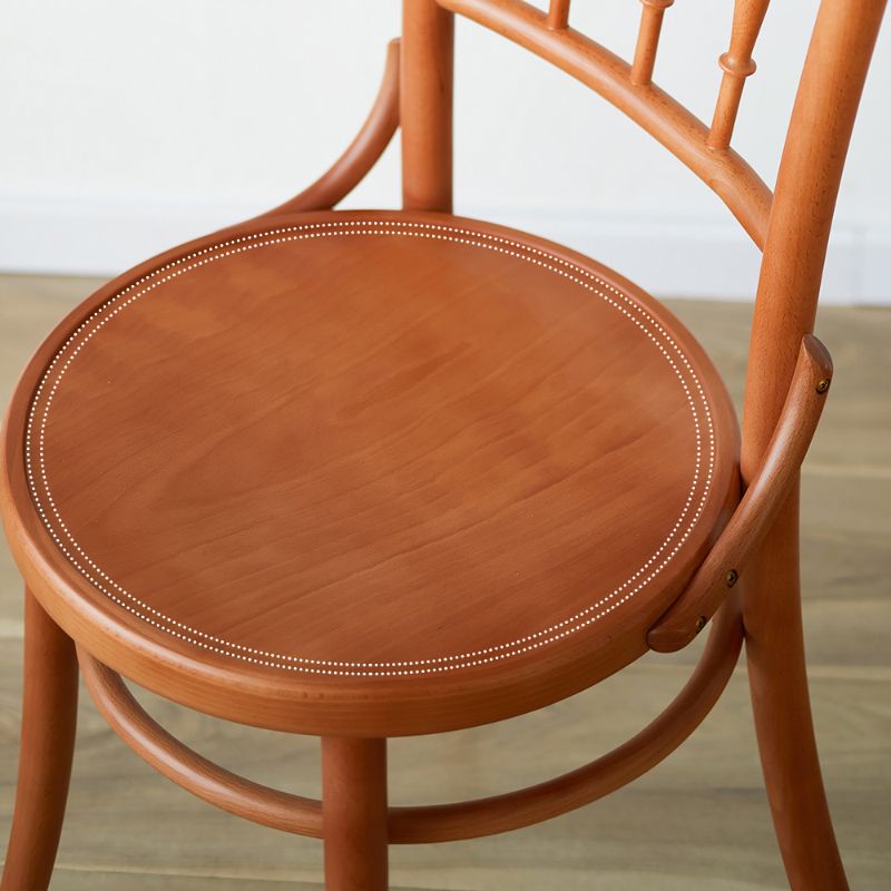 Solid Wood Side Chair Slat Back Dining Chair for Living Room