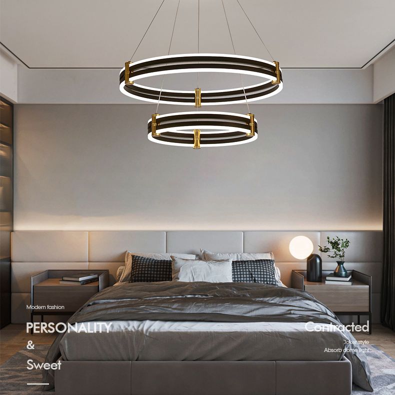 Lampone a LEDELIE LEDELIER MODERNA LUCE A 3-COLOR LIGHT ALLUMINUM ALLUMINUM ALLUMINIO LUCE PENSI