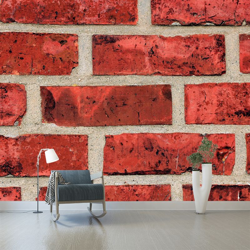 Customized Wall Mural Industrial Brick Wall Pattern Wall Covering for Decoration