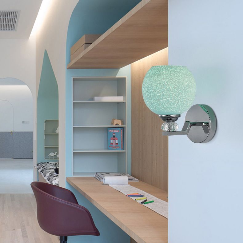 Glasgeometrische Wandbeleuchtung mit modernen Stil 1 leichte Wandmontageleuchte für Schlafzimmer