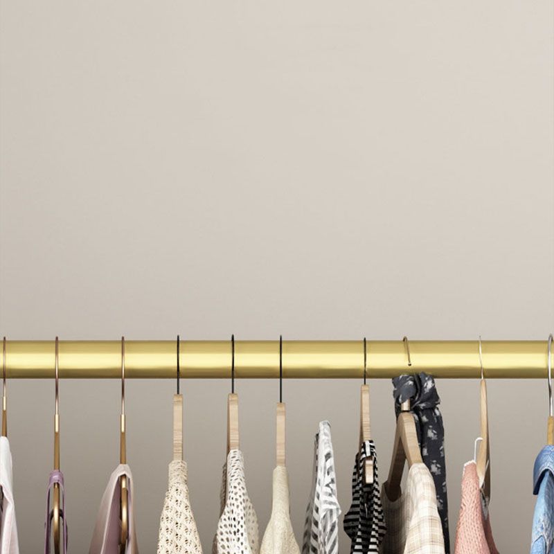 Glam Hall Stand Metal Hanging Rail and Lower Shelf Entryway Kit