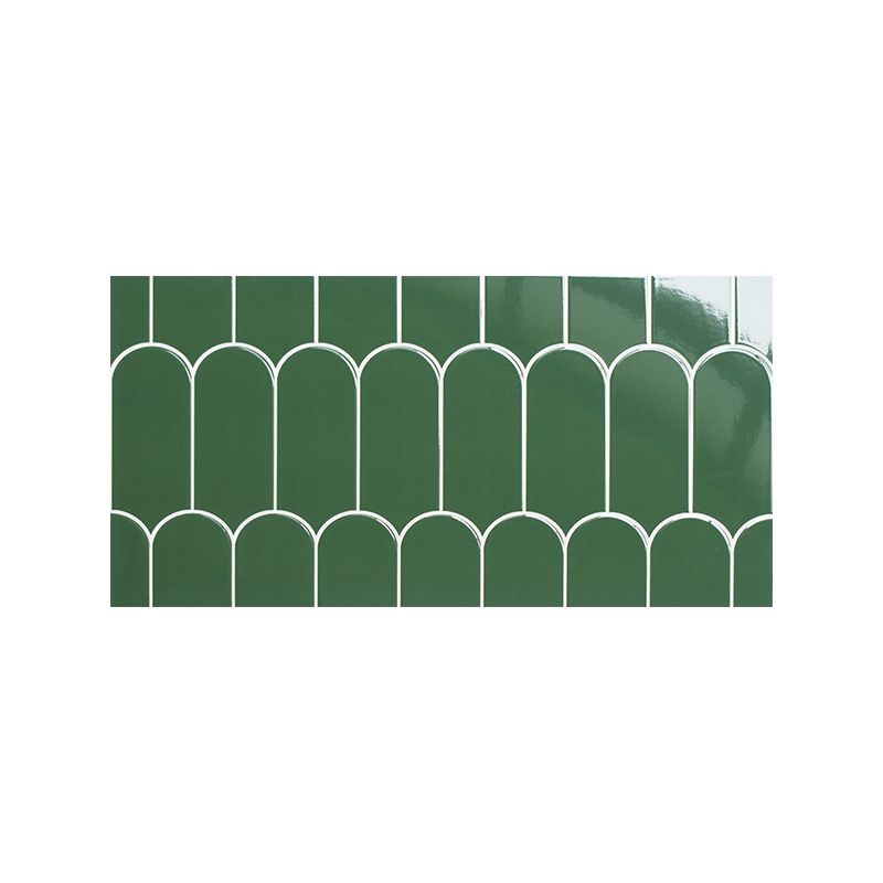 Modern Style Waterproof Wall Tile Geometric Print Straight Edge Rectangle Wall Tile