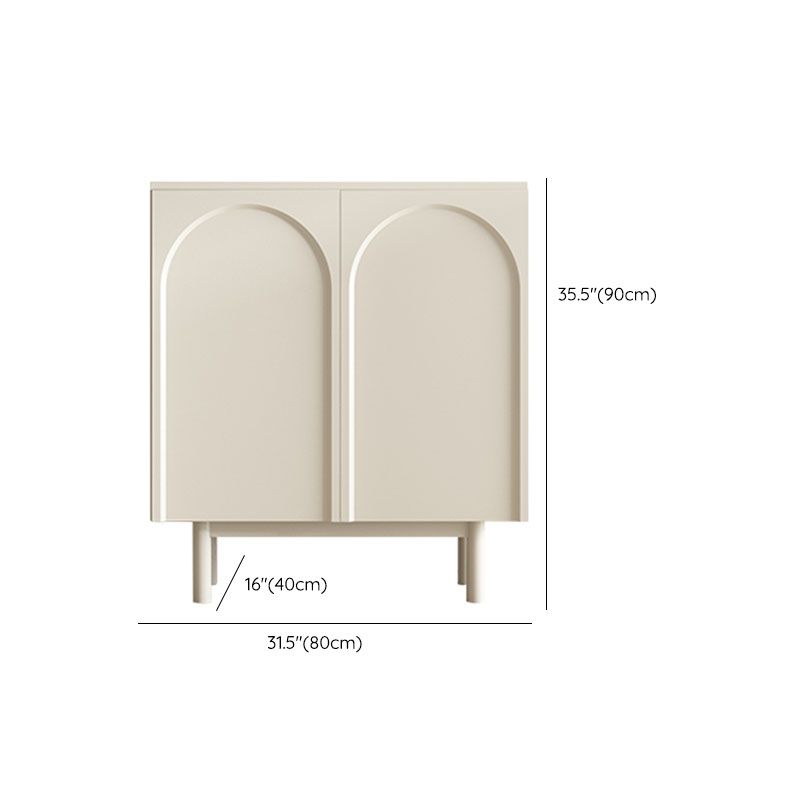 Modern Buffet Table Wood Buffet Stand with Doors for Dining Room