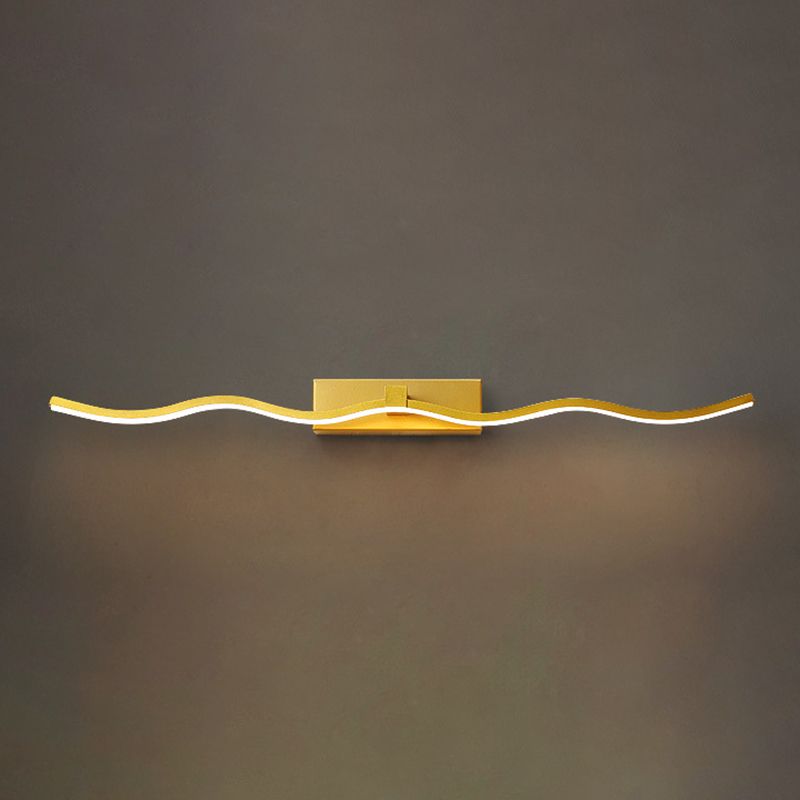 Semplicità contemporanea ondeggiando lampadaria vanità apparecchi di illuminazione acrilica per il bagno