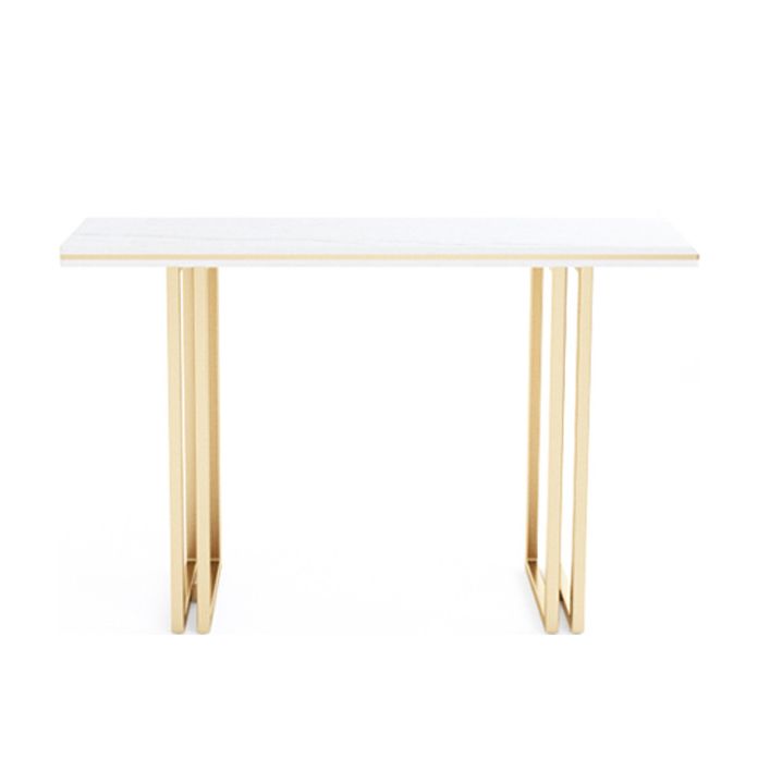 11.8" W Console Table Rectangle Contemporary Slate End Table