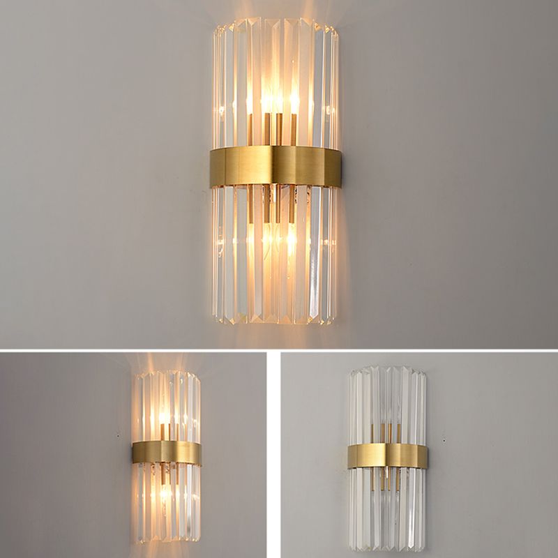 Copper Wall Sconce Light Postmodern Style 2 Lights Indoor Wall Mount Lamp Fixture