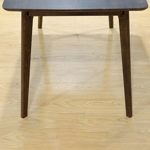 Table à manger rectangle table de restauration moderne table en bois massif avec base de 4 jambes