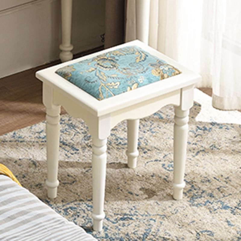 Contemporary Makeup Dressing Table With Drawers White 17.71" W x 30.70" H
