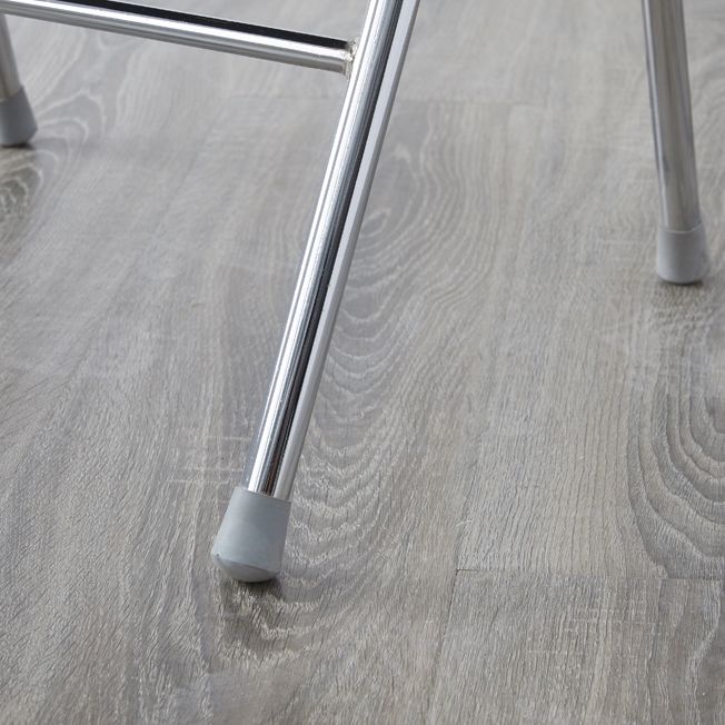 Chaise d'intérieur et d'extérieur moderne, chaises d'appoint de salle à manger à dossier ouvert sans accoudoirs en métal