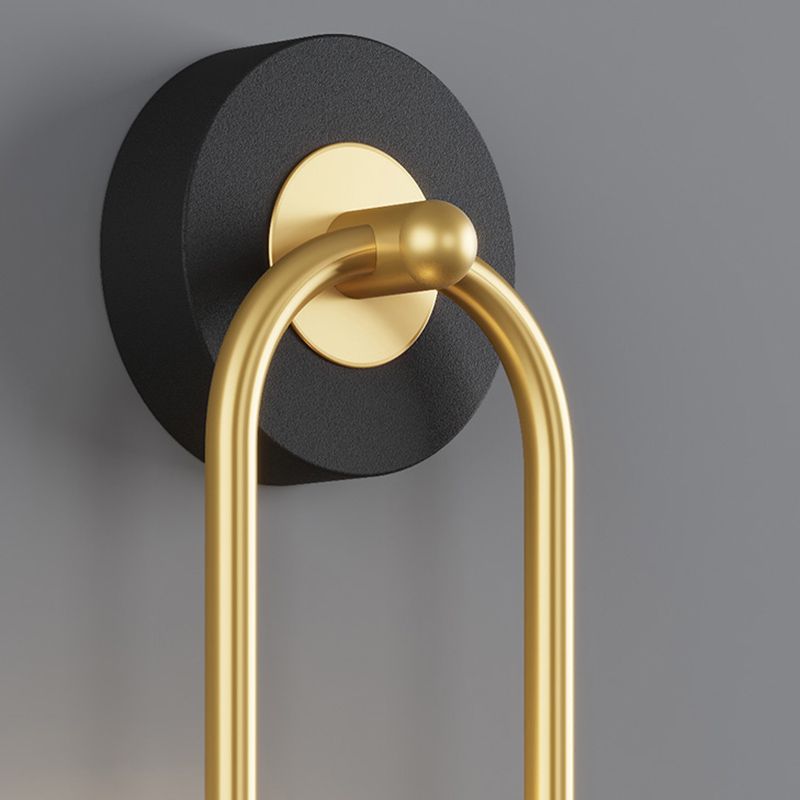 Contemporary Style Metal Wall Light Geometric LED Wall Sconce for Bedroom