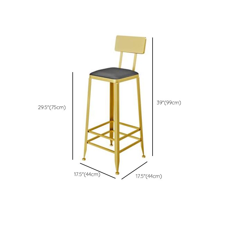 Glam Style Bar Table Set 1/5 Pieces Rectangle Stone Fixed Pub Dining Set