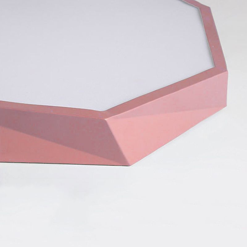 Nordic Flush Mount Ceiling Light Modern Minimalist Living Room Study Personality LED Ultra-thin Macaron Style Lamps