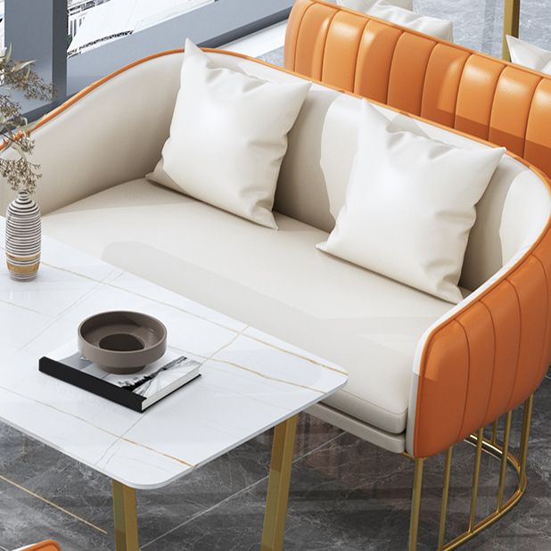 Glam Style Sintered Stone Dining Set 1/2/3/4/5 Pieces Dining Table Set for Home Use