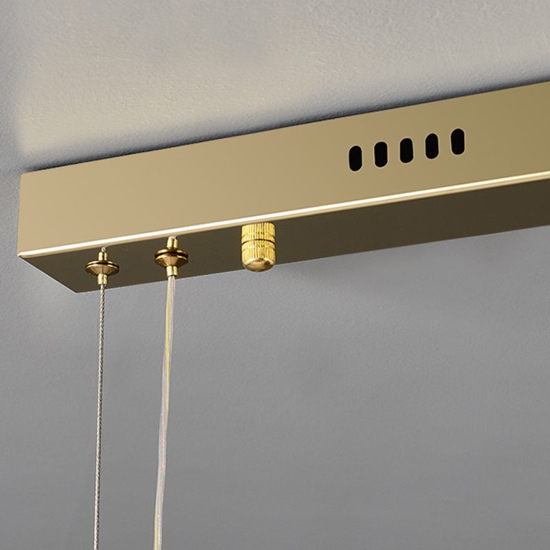 Single Modernism Chrome/Golden Ceiling Light LED Crystal Kitchen Island Lighting for Foyer