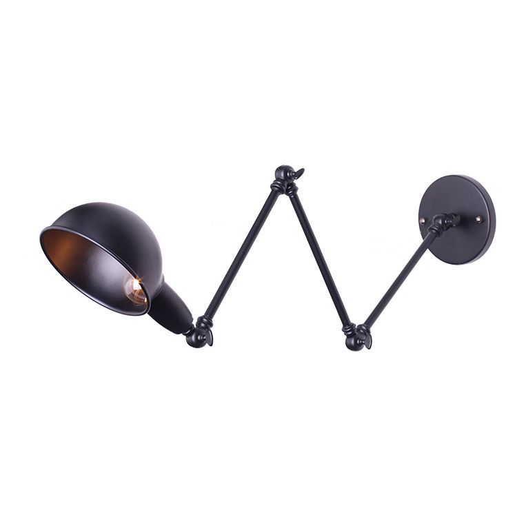 Modern Style Dome Shape Wall Sconce Metal 1 Light Sconces for Living Room