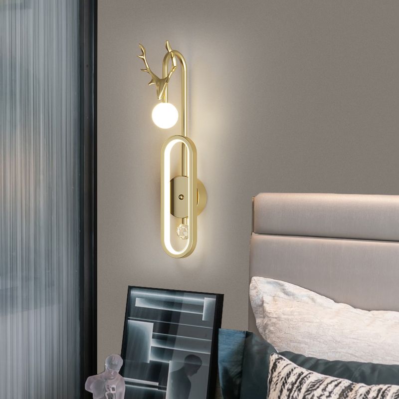 Moderner Stil Metall Wandleuchte kreative LED -Wandleuchte Leuchten für Schlafzimmer