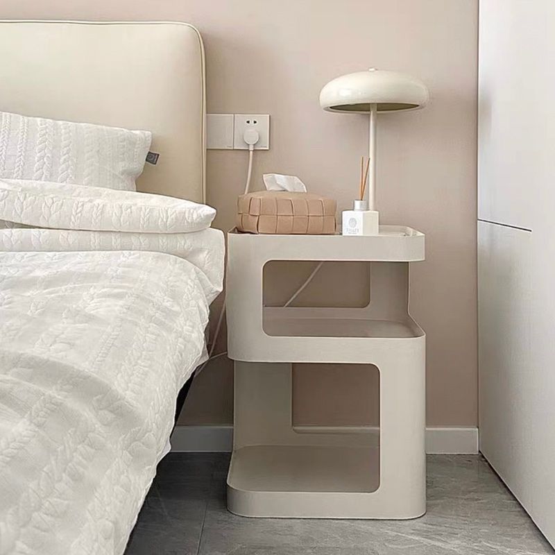 15" Wide Contemporary Corner Table Square Storage Accent Side Table