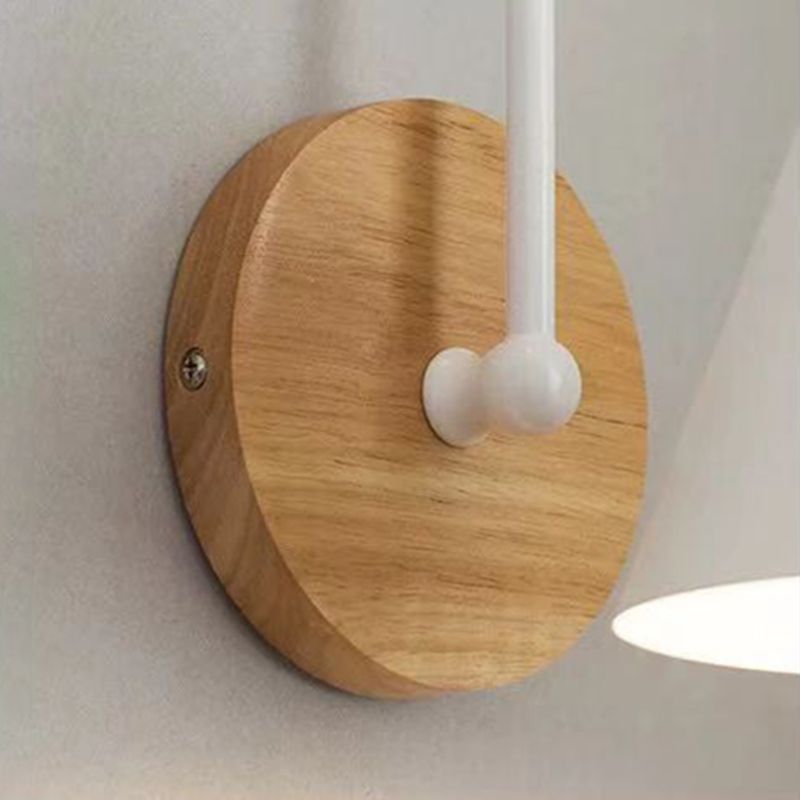 Metal Geometric Shape Wall Lights Industrial Style 1-Light Wall Light Sconce