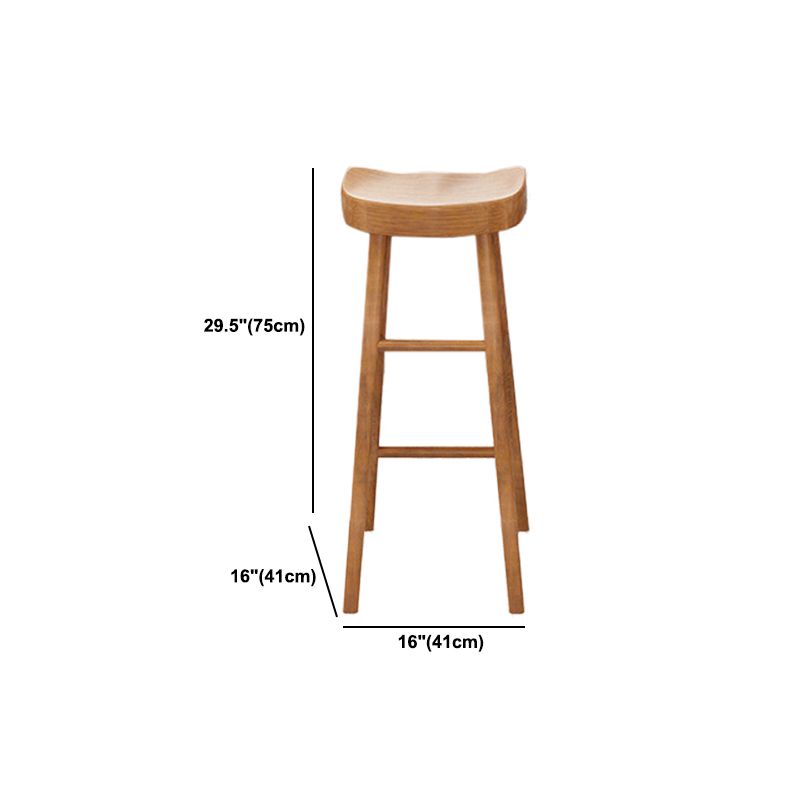 Modern Bar Table Set 1/2/3 Pcs Solid Wood Bar Table and Backless Bar Stools