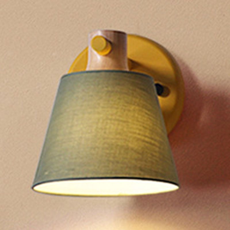 Modern Style Wall Mounted Light Fixture Cylinder Metal 1 Head Sconce Lighting