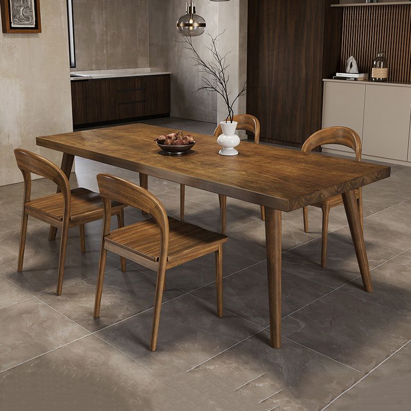 Modern 4 Legs Dining Room Solid Wood Dining Table for Dining Room