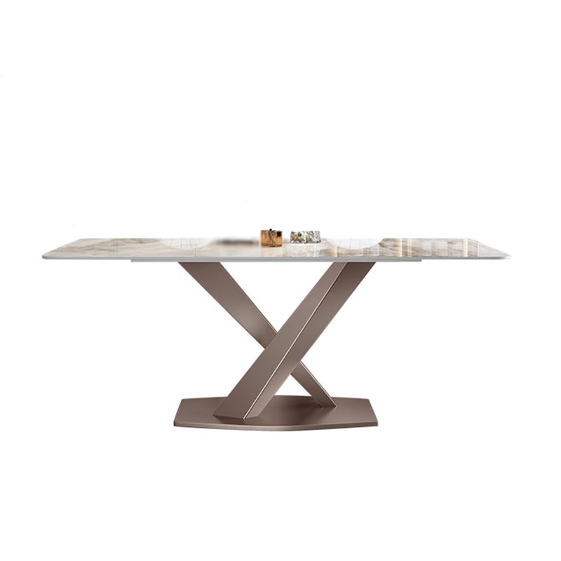 Nordic Sintered Stone Top Dining Set Rectangle 1/2/4/5/7 Pieces Dining Table with Chairs