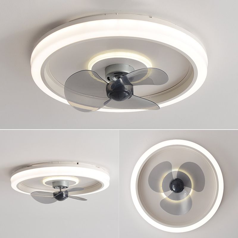 Makkaronringförmige, bündelte Lampe Acryl Schlafzimmer LED Deckenventilator Licht