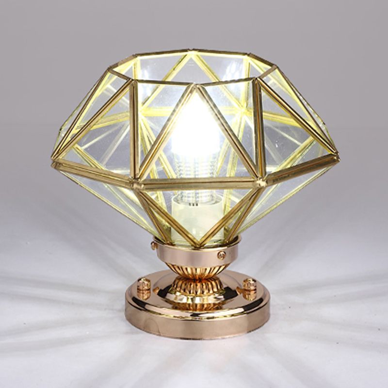 Glass Semi Flush Mount Lighting Vintage Style Shaded Aisle Semi Mount Lighting