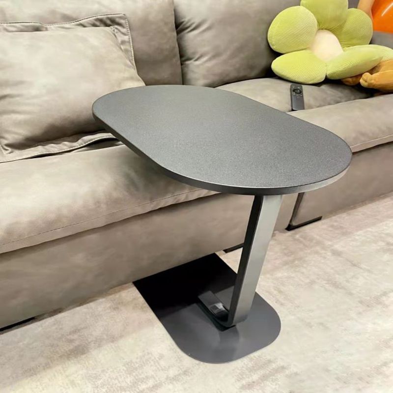 Oval Minimalist Side End Table Modern C Sofa Corner Table for Living Room