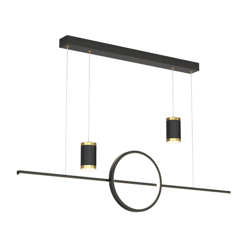 Cylinder Island Kronleuchter Lichter zeitgenössische Anhängerleuchten Metall Island Lights