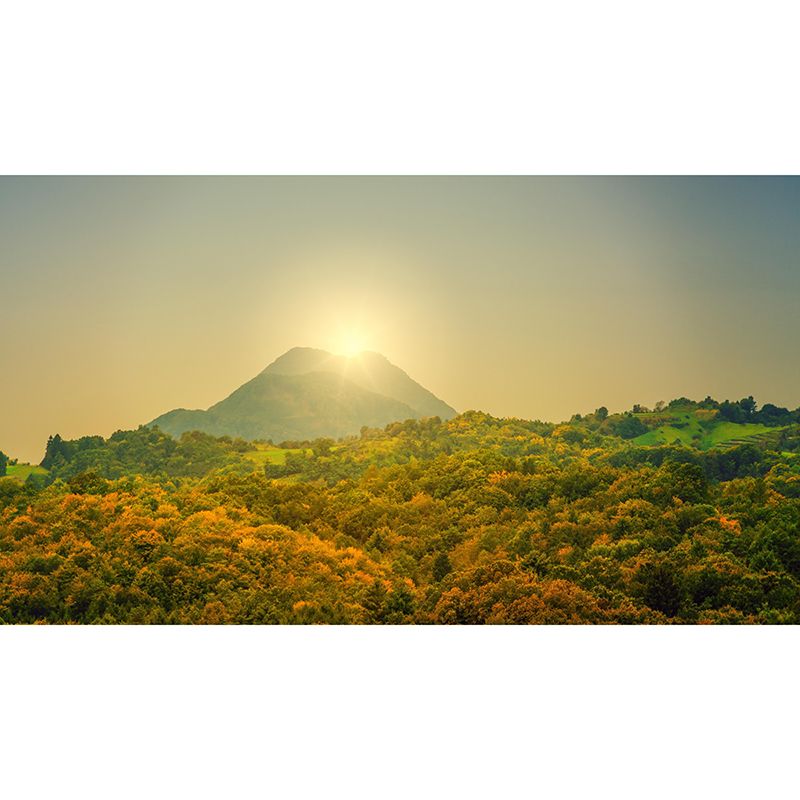 Mountain Wall Mural Horizontal Photography Eco-friendly Wall Covering for Home Decor