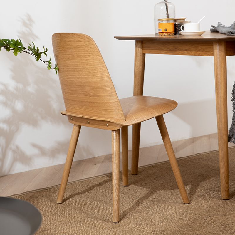 Solid Wood Dining Accent Chair Contemporary Dining Side Chair