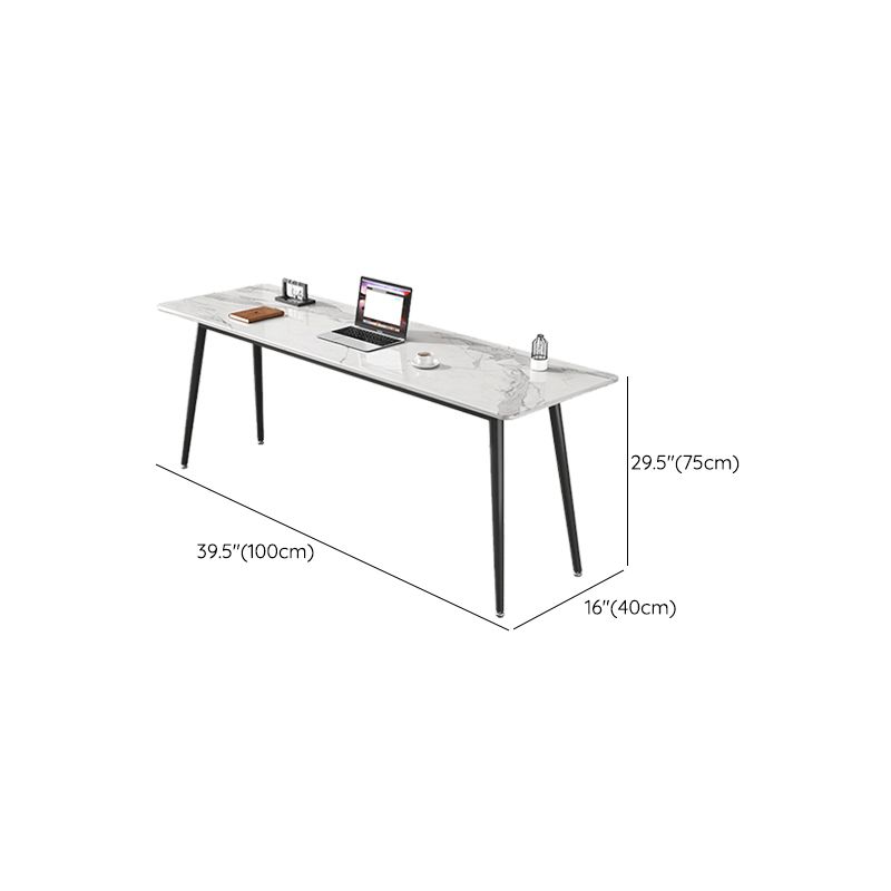 Rectangle Stone Top Office Desk Modern Writing Desk for Office
