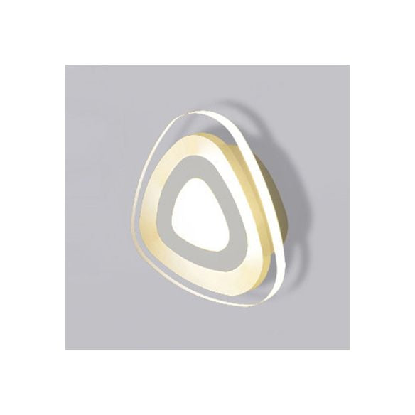 Triángulo/redondo/cuadrado Corredor de pared Lucina Luce de acrílico Lámpara de pared de LED acrílico en cálido/blanco