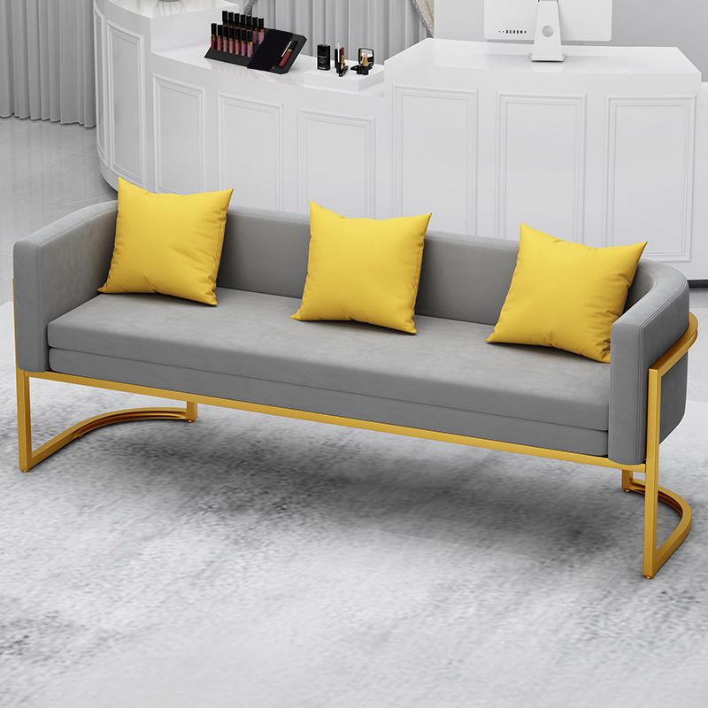Tuxedo Arm Sofa 24.40" W x 29.52" H Velvet Sofa Standard Sofa