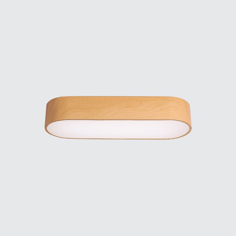 Luminaire encastré LED elliptique pour enfants, finition acrylique rouge/jaune/bleu proche du plafonnier