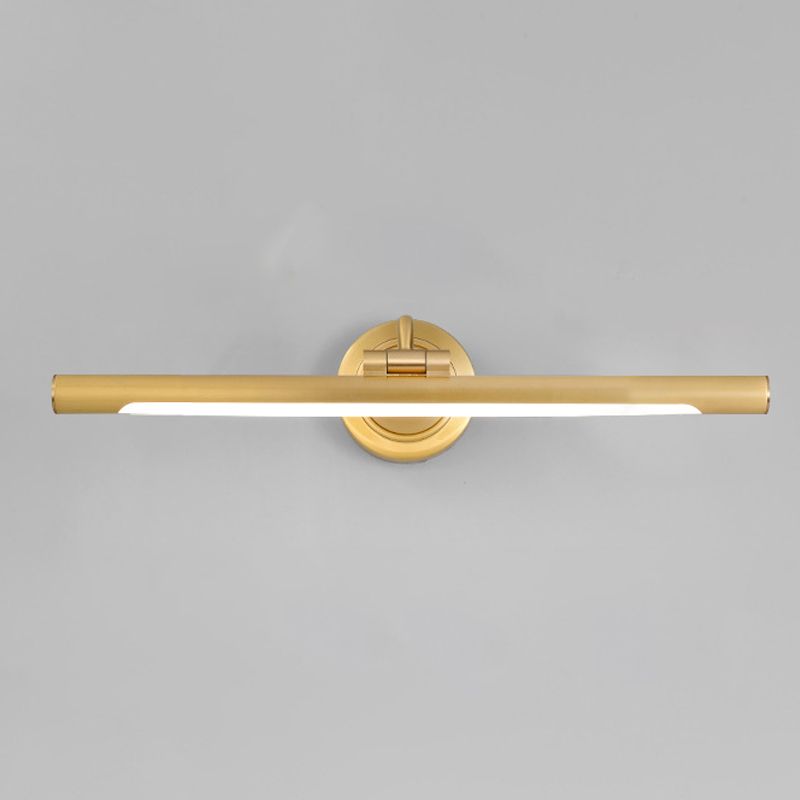 Modern Linear Vanity Light Fixture Copper Vanity Mirror Lights with Acrylic Shade