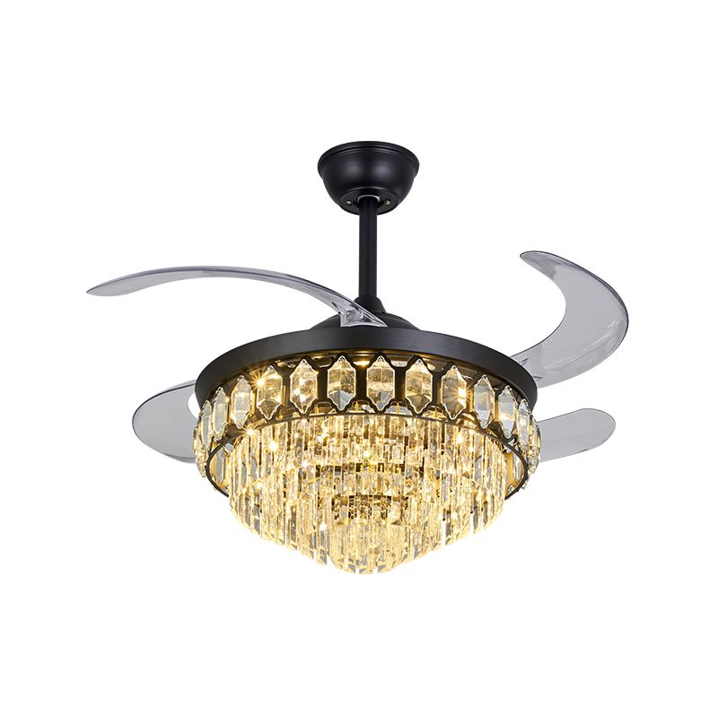 Lampe à fans de plafond LED de 19,5 "de largeur