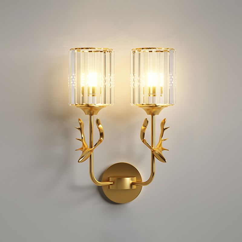 Luz de lámpara de pared de cilindro contemporánea Luz de aplicado para dormitorio