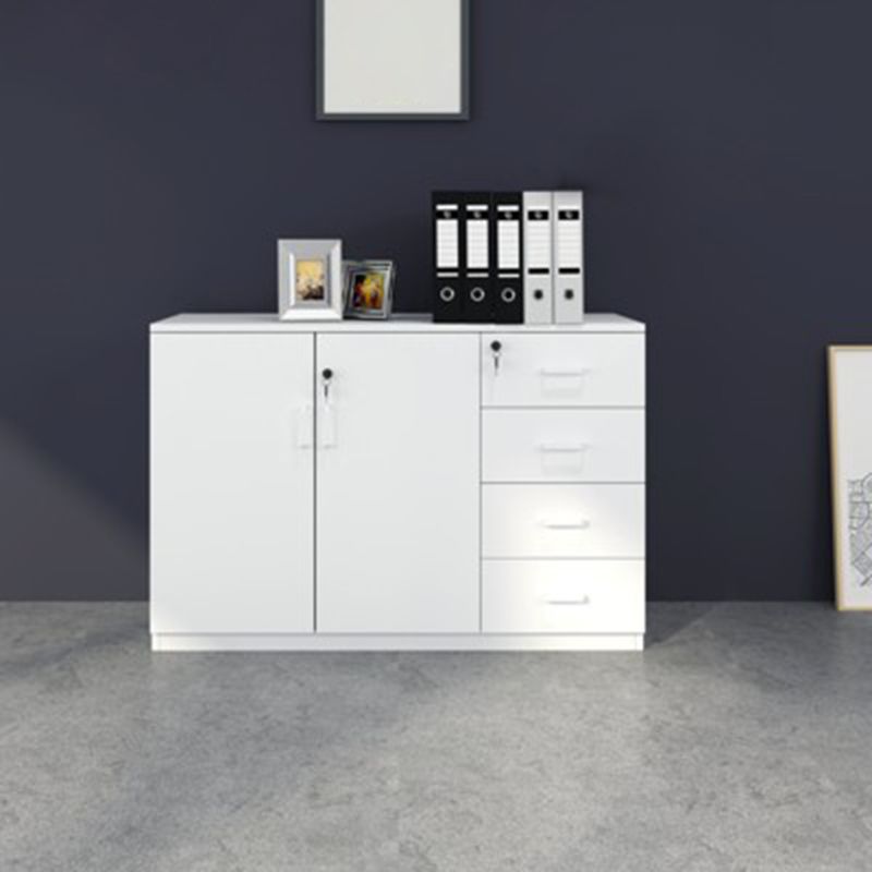 Wood Filing Cabinet Contemporary Cabinet with Storage for Home or Office