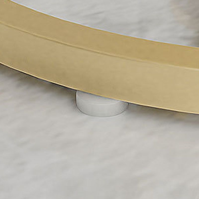 Round Slate Side Table Modern Minimalist Side Table for Living Room