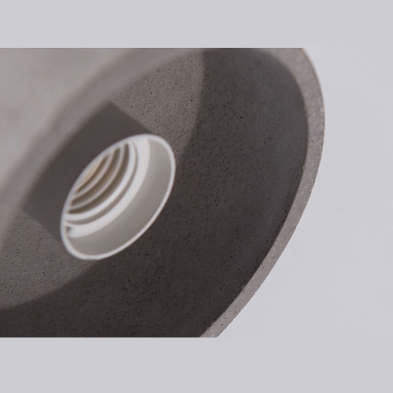 Modern Minimalist Minimalist Sospensione Affitto a sospensione Luce 1 Luce Light Affermazione Luce con tonalità di cemento